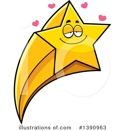 400x420 Shooting Star Clipart Illustration