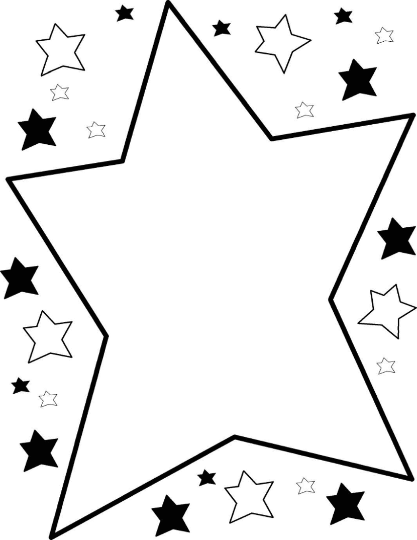 830x1074 Star Black And White Top Shooting Star Clipart Black And White