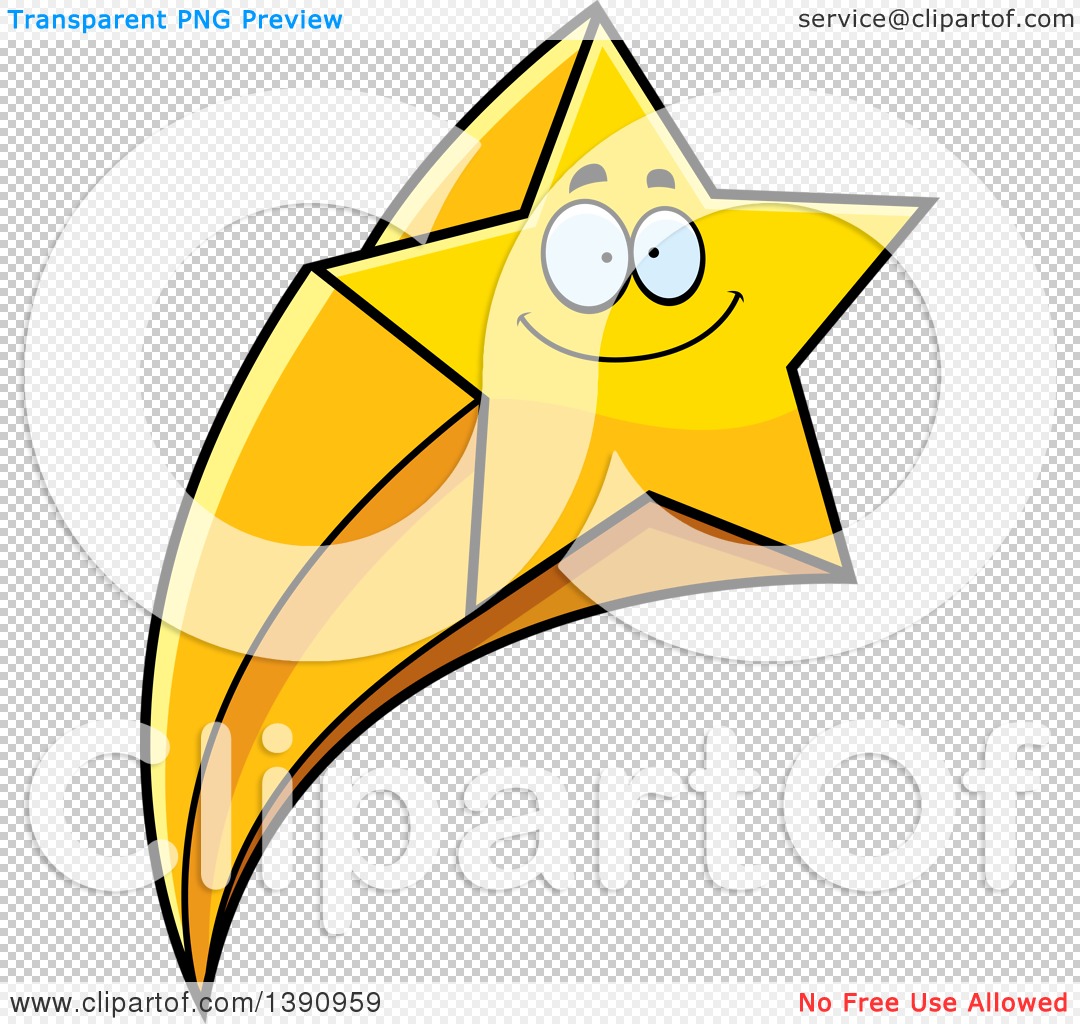 1080x1024 Clipart Of A Cartoon Happy Smiling Shooting Star Mascot Character