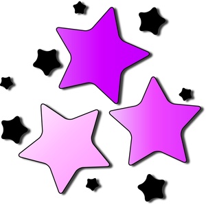 300x298 Pink Star Cluster Clip Art Cliparts