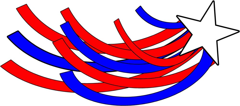 1000x443 Blue Shooting Star Clipart