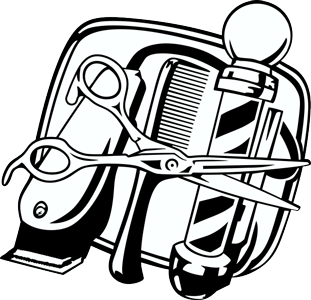 311x300 New Barber Shop And Salon Layout And Clip Art For Custom T Shirt