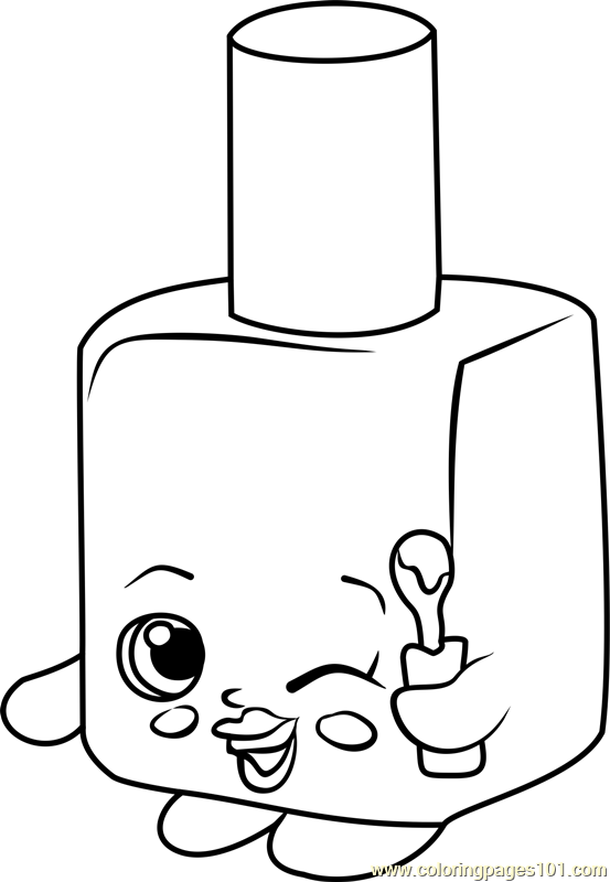 553x800 Polly Polish Shopkins Coloring Page