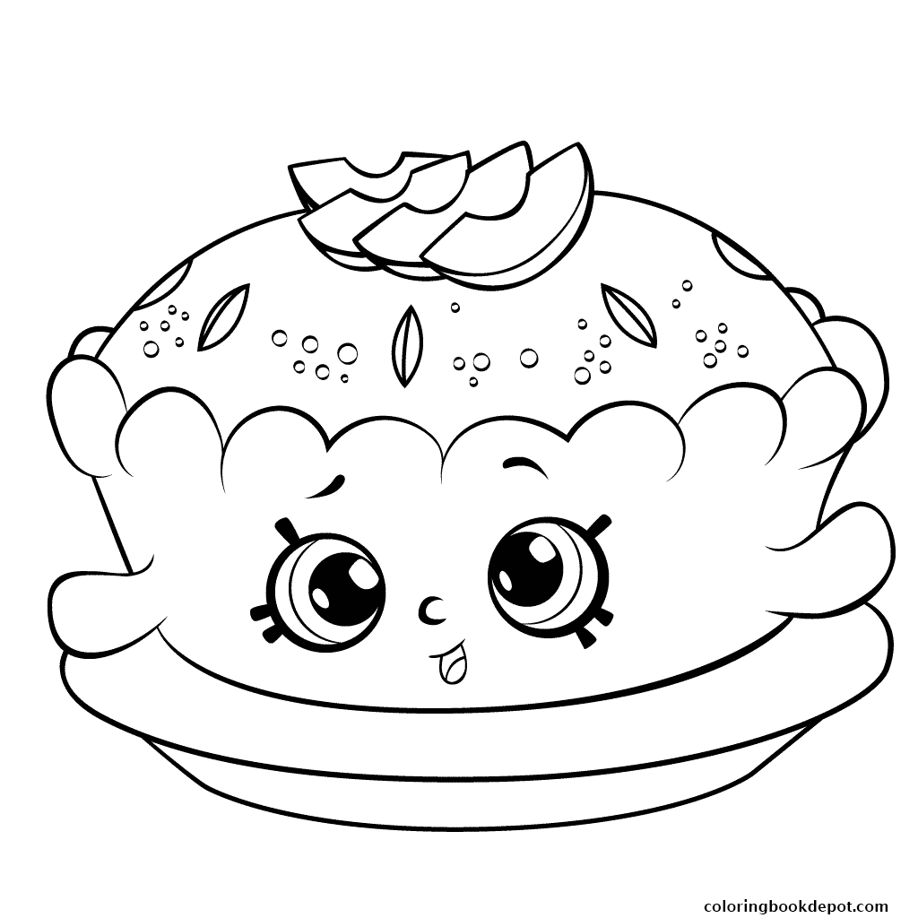 1024x1024 Shopkins Season 6 Apple Pie Coloring Pages