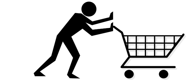 600x260 Shopper Man Clip Art