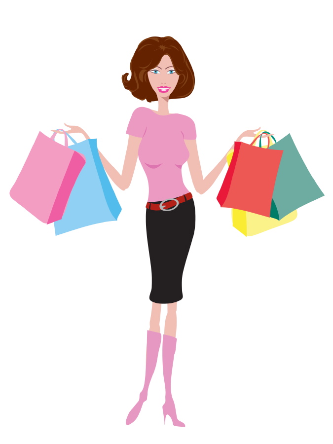 675x900 Woman Shopper Clip Art Mt Joy Gift Amp Thrift
