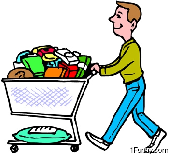 350x319 Grocery Shopping Clipart