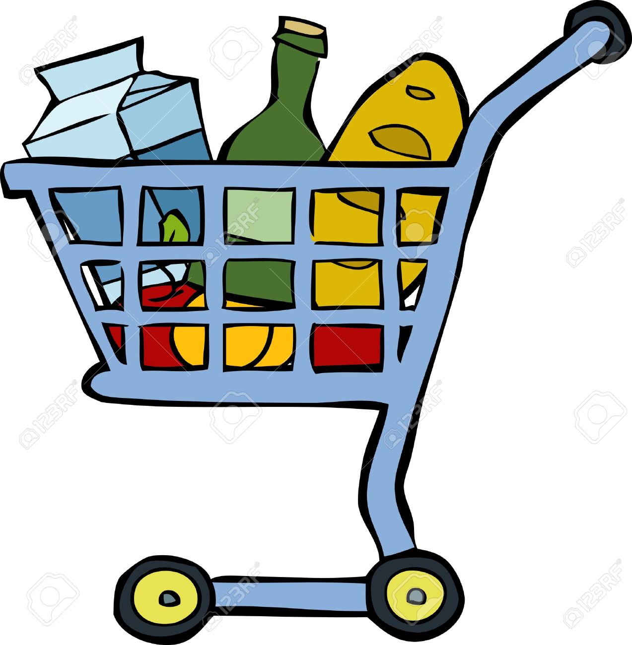 1273x1300 Supermarket Shopping Clipart