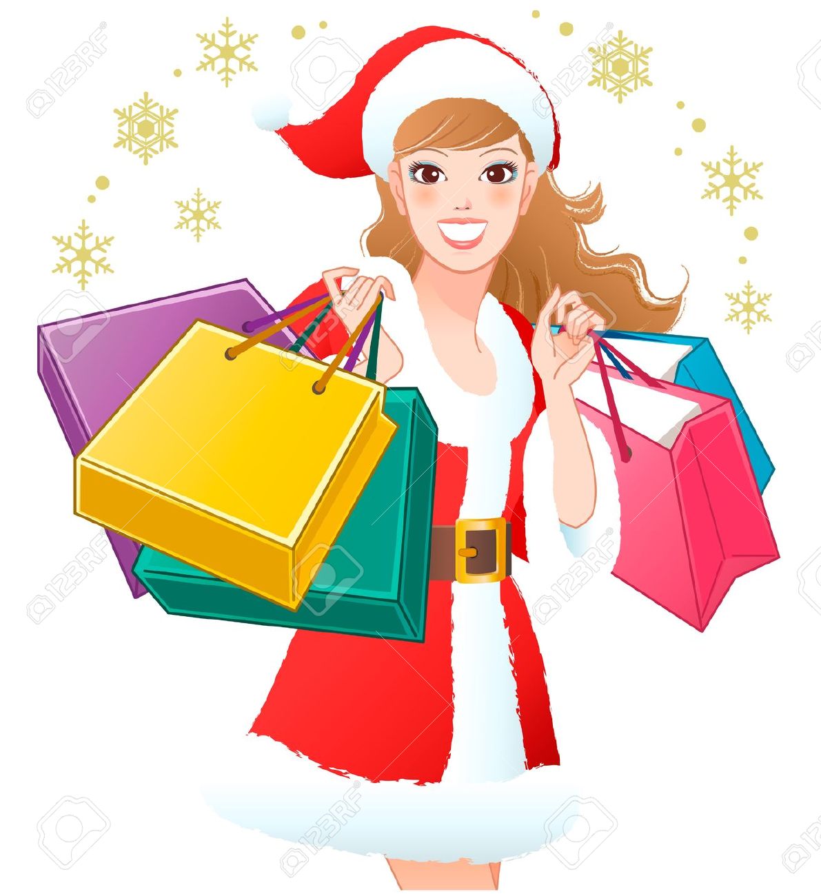 1191x1300 Christmas Shopping Clipart