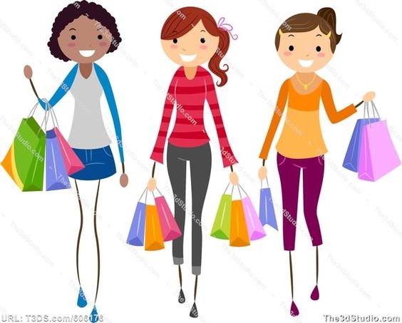 564x453 Women Shopping Clip Art Girls Shopping Stock Photo Stock Image