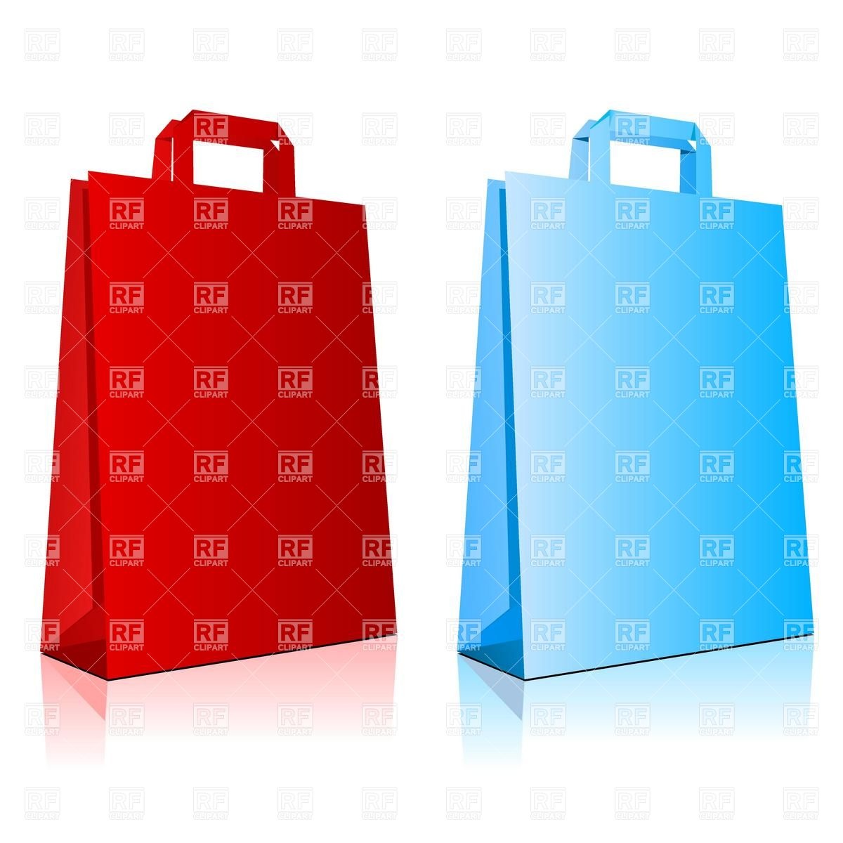 1200x1200 Empty Paper Shopping Bags Royalty Free Vector Clip Art Image