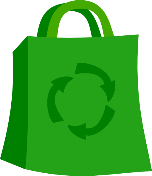 510x592 Green Shopping Bag Clip Art