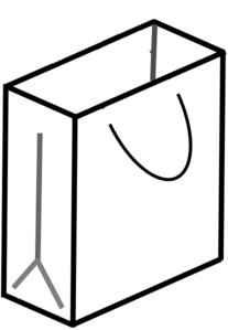 207x299 Shopping Bag With Handle Clip Art