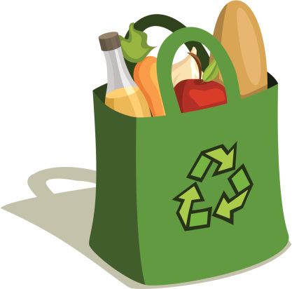 417x412 Shopping Bag Logos Images On Grocery Bags Arrows And Bag Clips