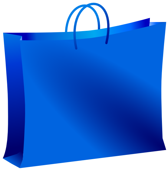 555x563 Blue Shopping Bag Clip Art Clipart Panda