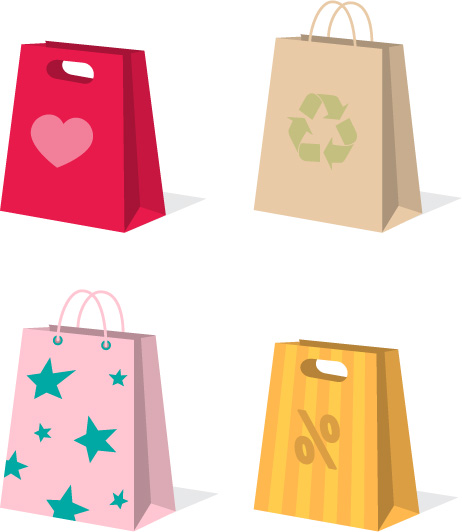 462x532 A Variety Of Colorful Clip Art Bag Bags Free Vector 4vector