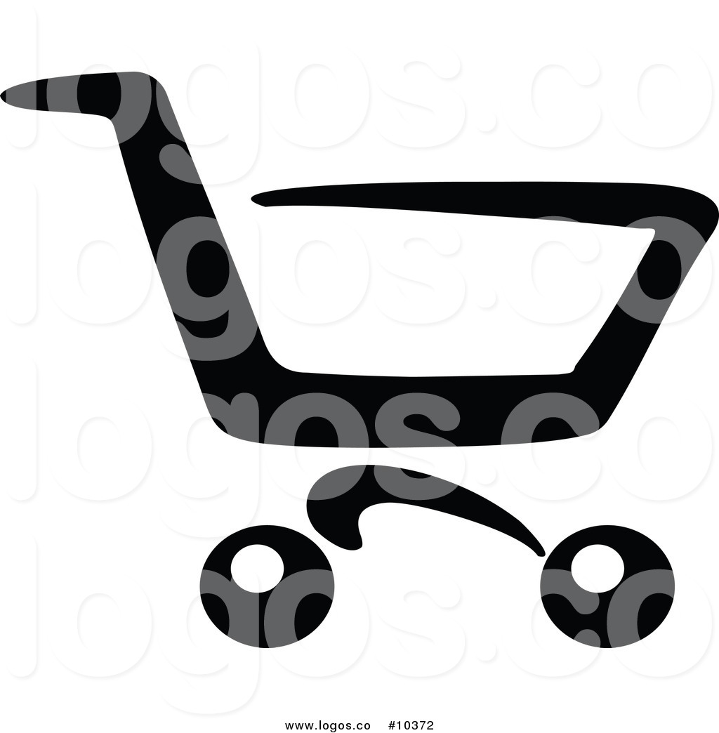 1024x1044 Royalty Free Clip Art Vector Logo Of A Black And White Shopping