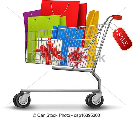 450x400 Trolley Clipart Shopping Basket