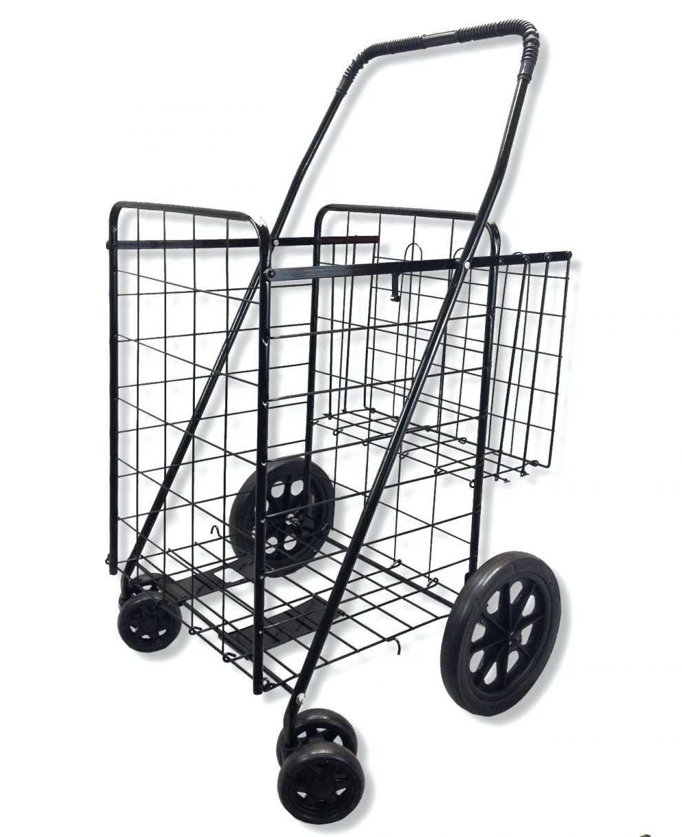 990x1214 Rolling Grocery Cart