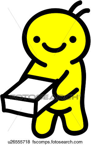 295x470 Clip Art Of Delivery Servic, People, Parcel, Holding, Shopping