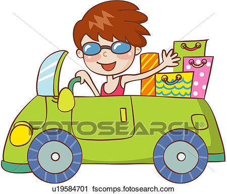 450x384 Clipart Of Shopping Bag, Bag, Driving, 19 59years Old, Car
