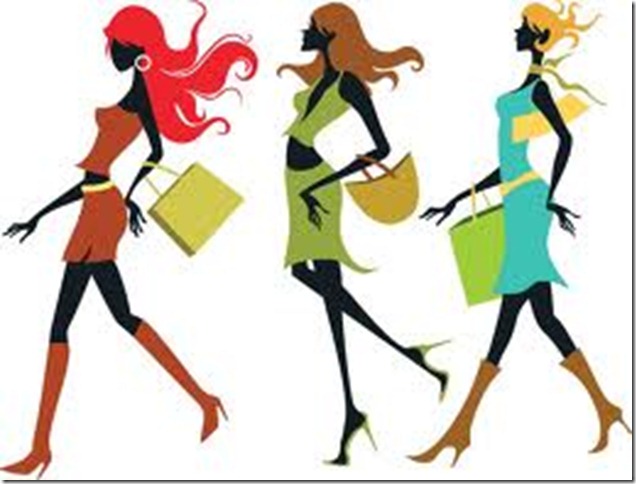 636x484 Shoppers Clipart