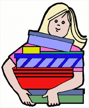 288x350 Free Girl Shopping Clipart