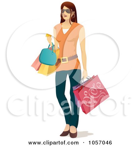 450x470 Royalty Free Vector Clip Art Illustration Of A Stylish Black Woman