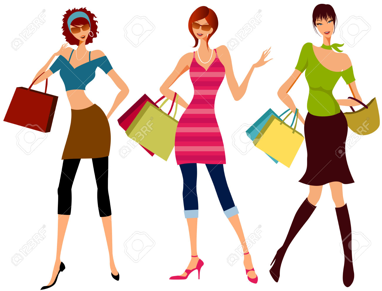 1300x991 Model Clipart Clothes Shopping