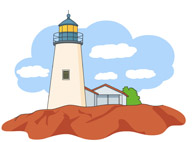 195x142 Free Lighthouses Clipart