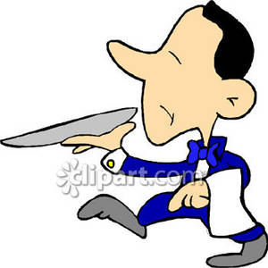 300x300 Clipart Picture Of A Short Butler With A Tray