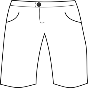 299x297 White Shorts Clip Art