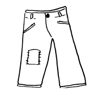 300x300 Clip Art Black And White Pants Clipart