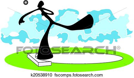 450x262 Clipart Of Shot Put Shadow Man K20538910