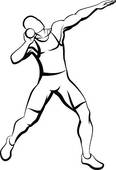 116x170 Shot Put Clip Art