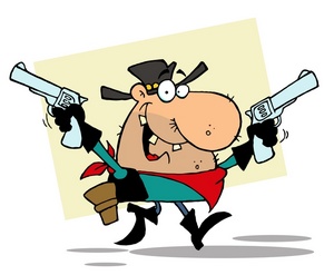 300x247 Cowboy Clipart Image