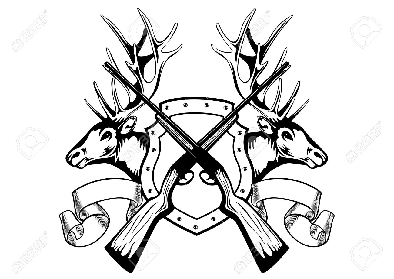 1300x923 Drawn Shotgun Vector