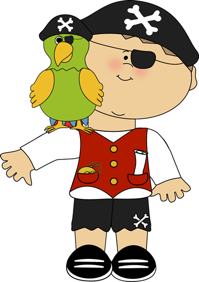 388x550 Pirate With A Parrot On His Shoulder. Pirate Clip Art