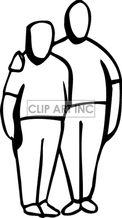 250x447 Shoulder Clipart Arm Around