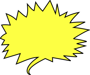 300x250 Shout Balloons Clip Art Download