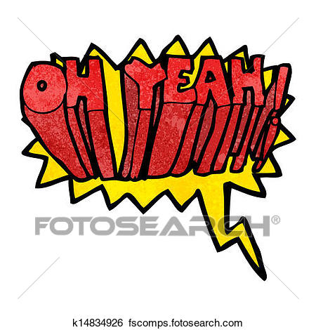 450x470 Clip Art Of Cartoon Oh Yeah! Shout K14834926