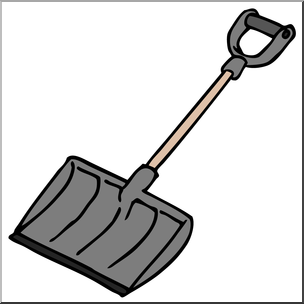 304x304 Clip Art Snow Shovel Color I Abcteach