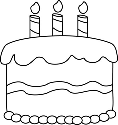 474x500 Cake Outline Clipart