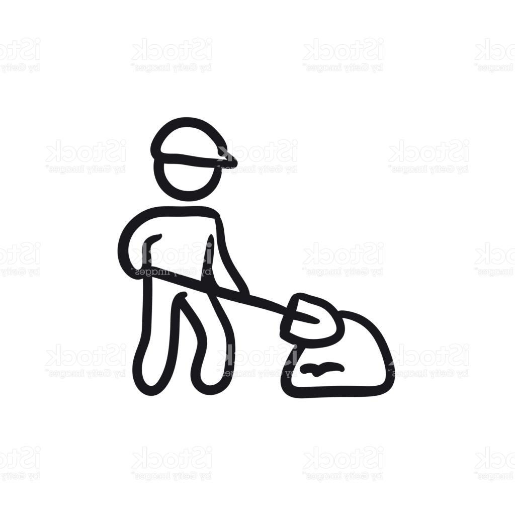 1024x1024 Top 10 Man With Shovel And Hill Of Sand Sketch Icon Vector Images