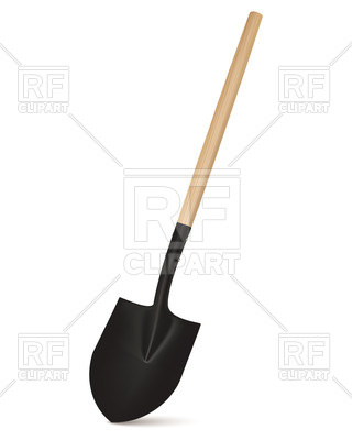 320x400 Shovel Royalty Free Vector Clip Art Image