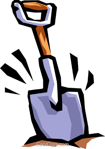 340x480 Shovel Digging Royalty Free Vector Clip Art Illustration Indu0753