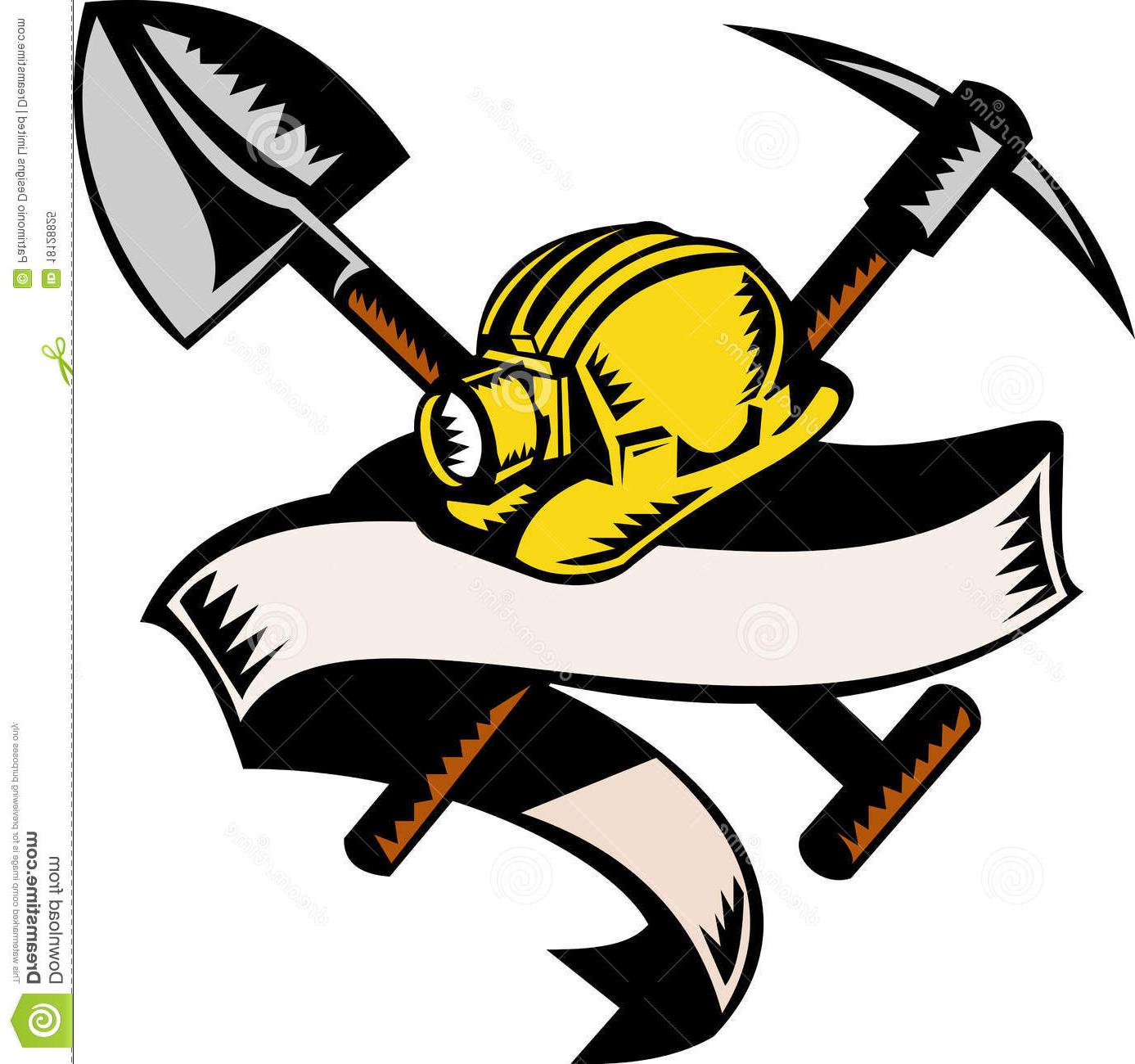 1387x1300 Top 10 Coal Miner Hardhat Hat Shovel Drawing