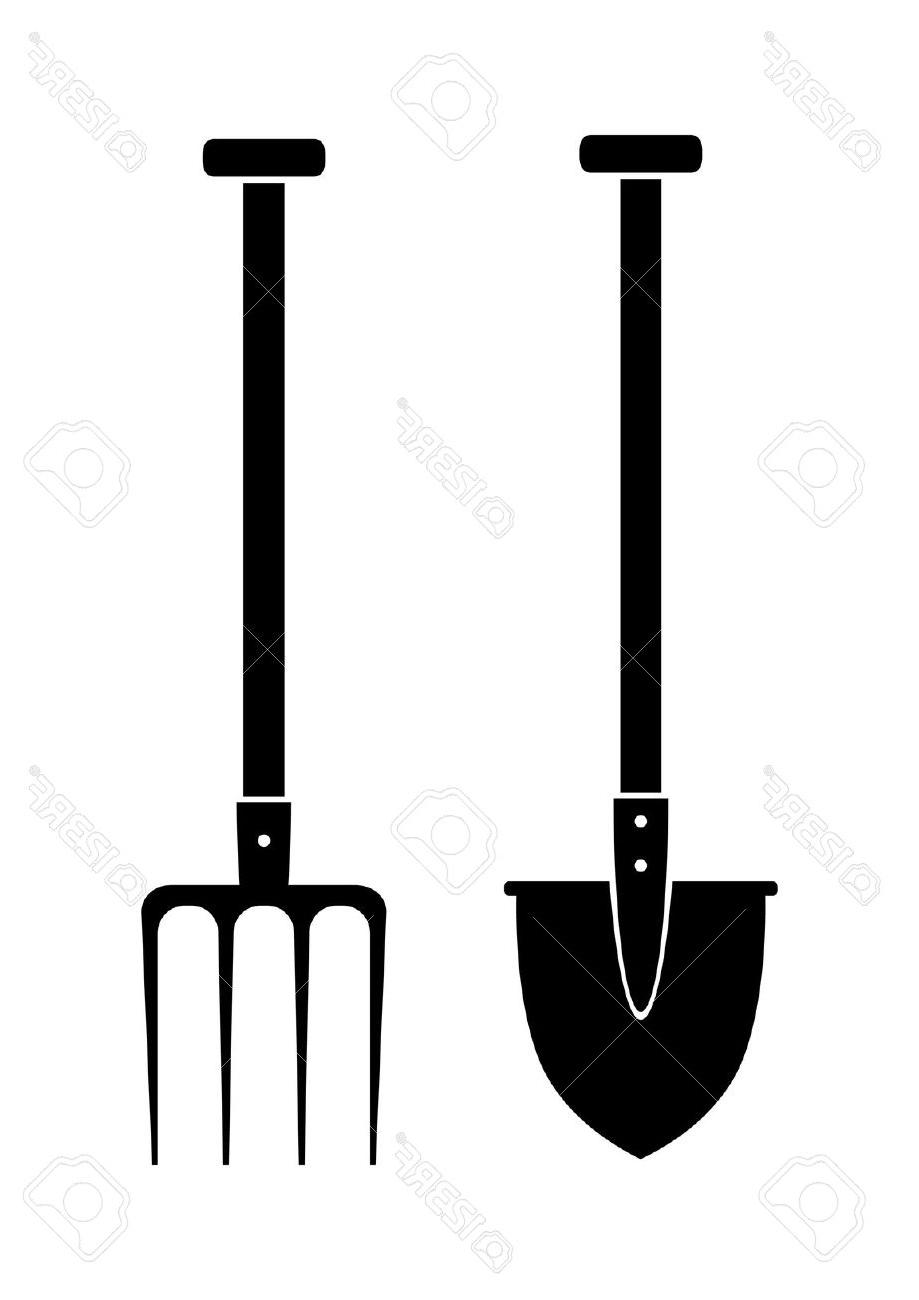 919x1300 Top 10 Shovel Clipart Clipartfest Farm Pitchfork Drawing