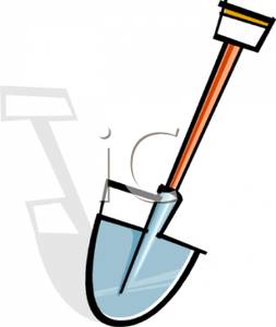 253x300 Free Clipart Image A Metal Shovel