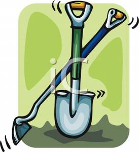 274x300 Shovel And Hoe Clip Art Image